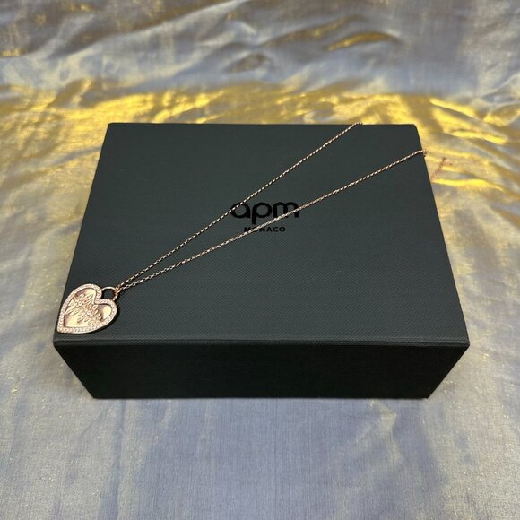 APM Monaco Love Heart Necklace - Picture 2 of 6